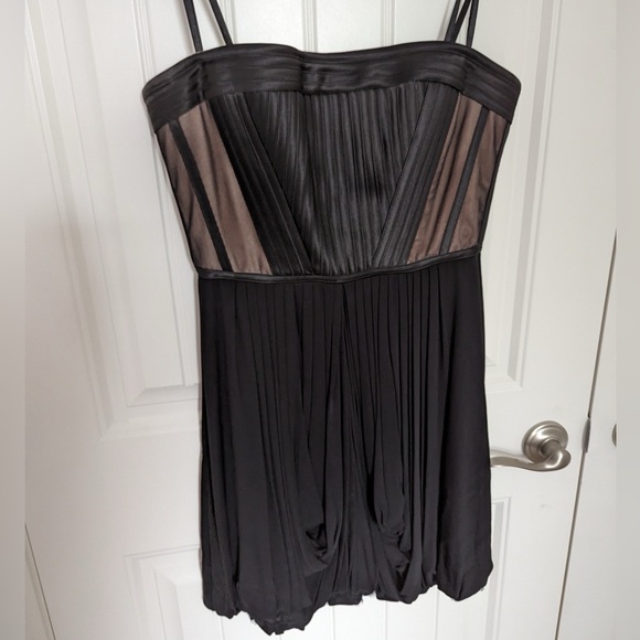 BCBG Max Azria Black Strapless Mini Dress - Picture 1 of 3